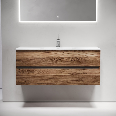 Тумба под раковину Sancos Urban UR120-1ECH 120х50 подвесная цвет коричневый